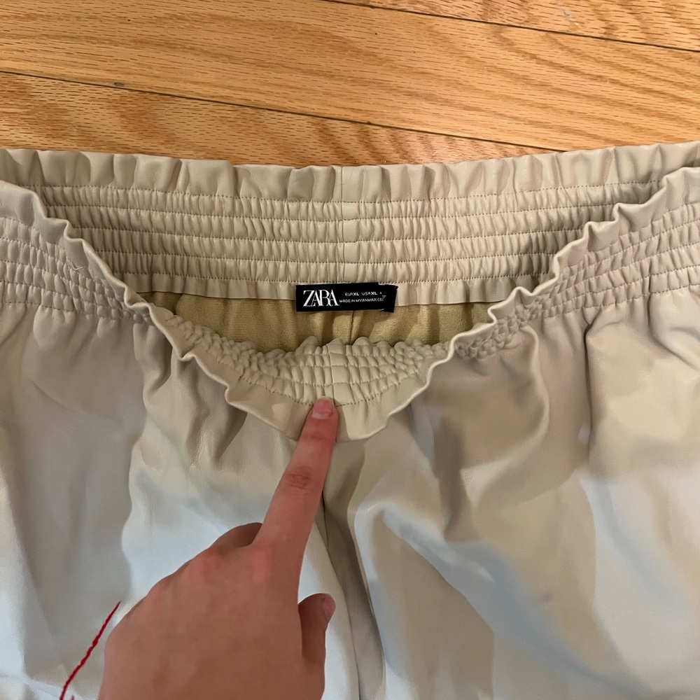 Cream beige pants